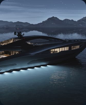 Luxury Yacht In The Ocean